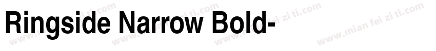 Ringside Narrow Bold字体转换